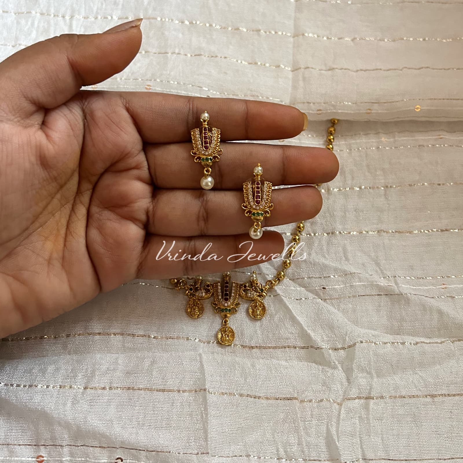 Venkateshwara beaded choker 2