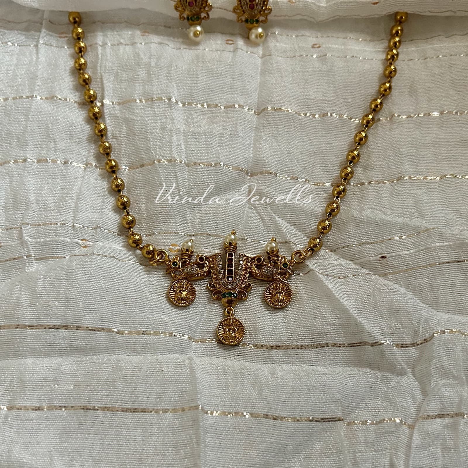 Venkateshwara beaded choker 3