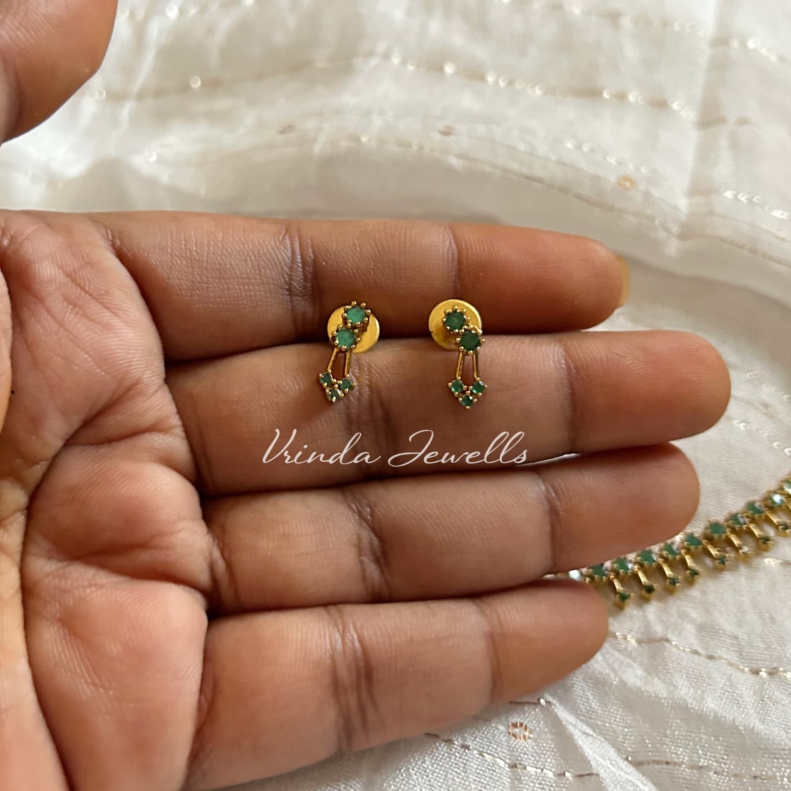 Gold Plated AD stone necklace 4