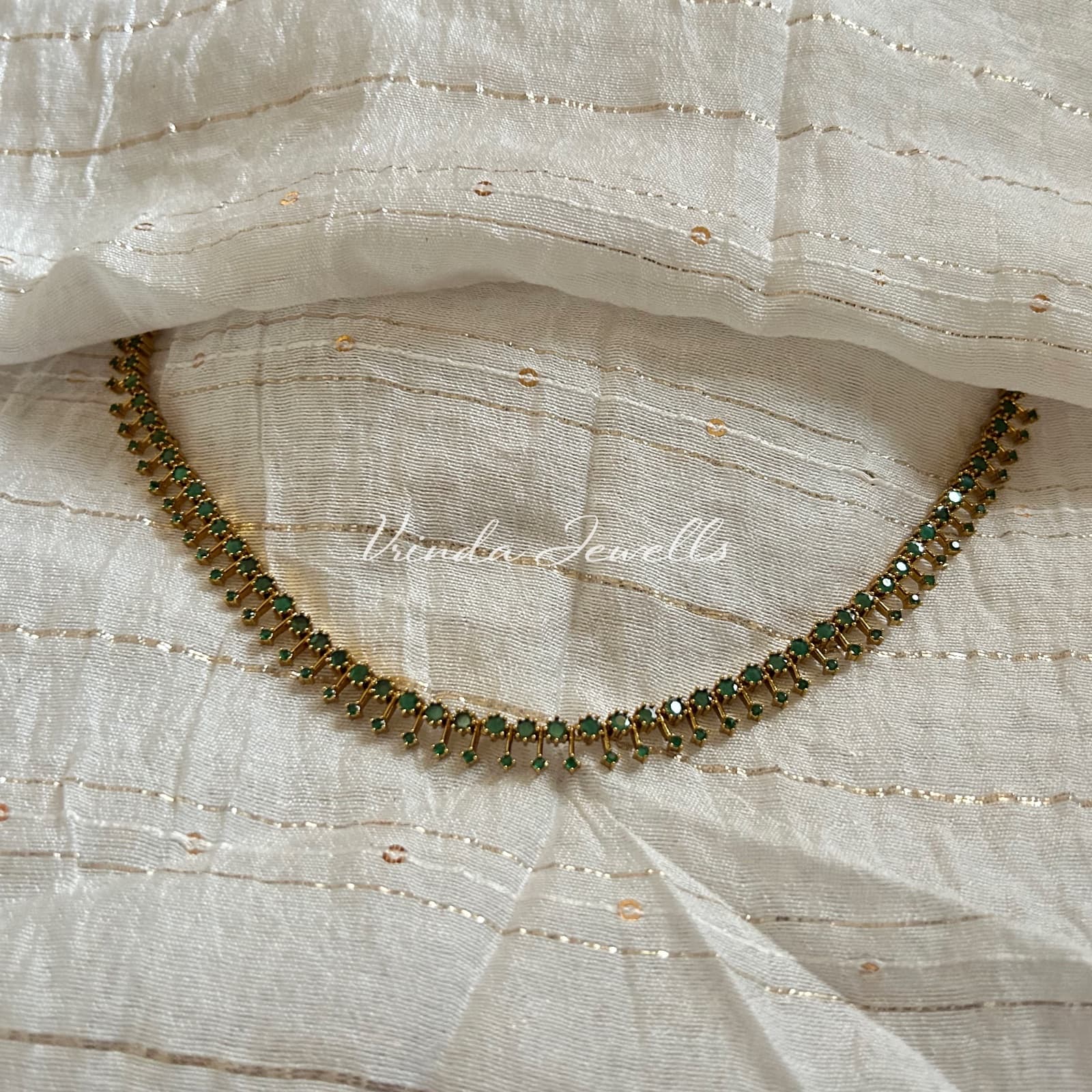 Gold Plated AD stone necklace 5