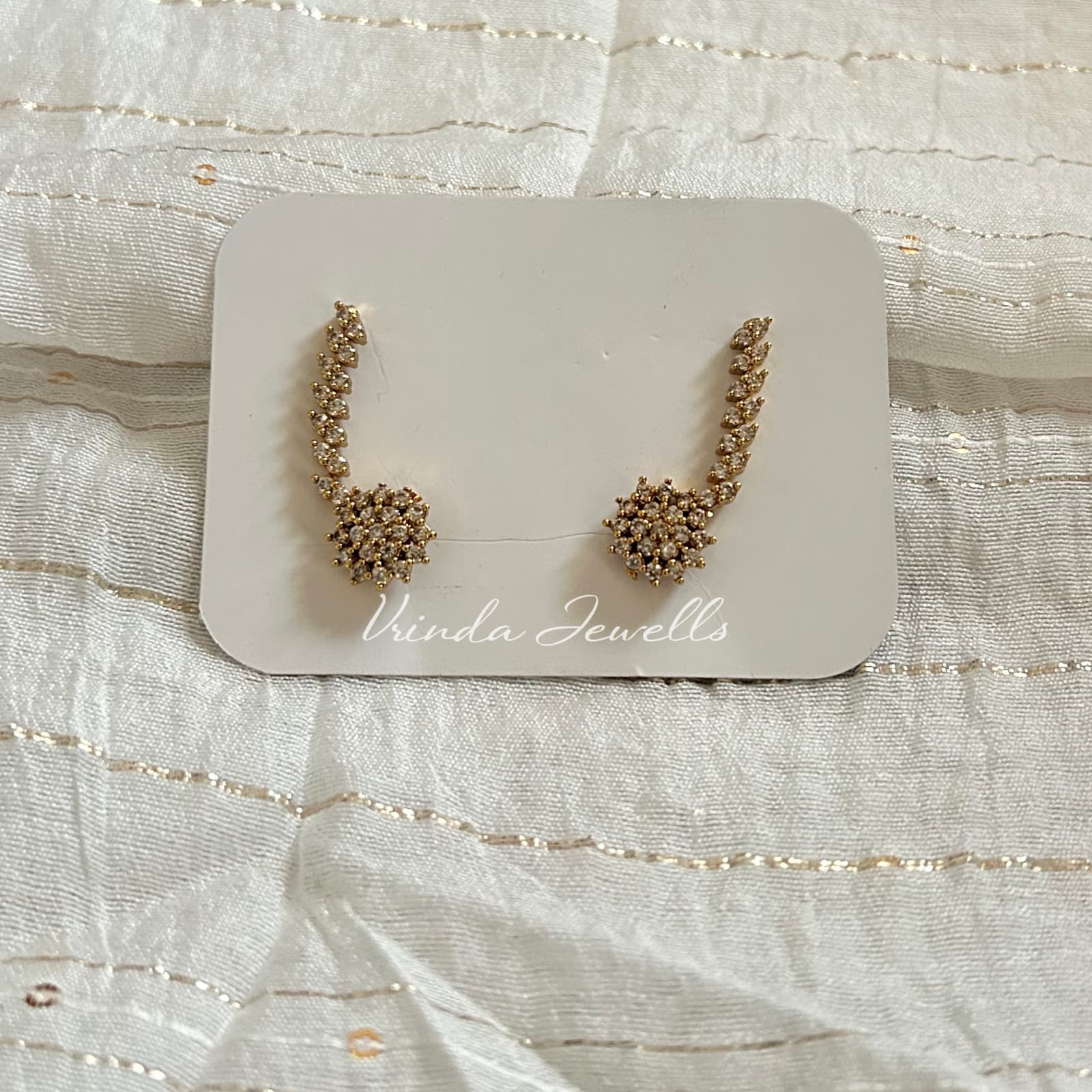Floral ear cuff 2