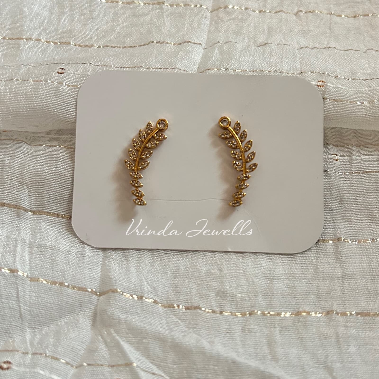 Leaf ear cuffs